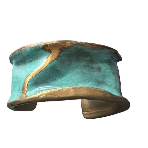 LAZARO GUTIERREZ solid Brass Cuff Bracelet - Picture 1 of 11